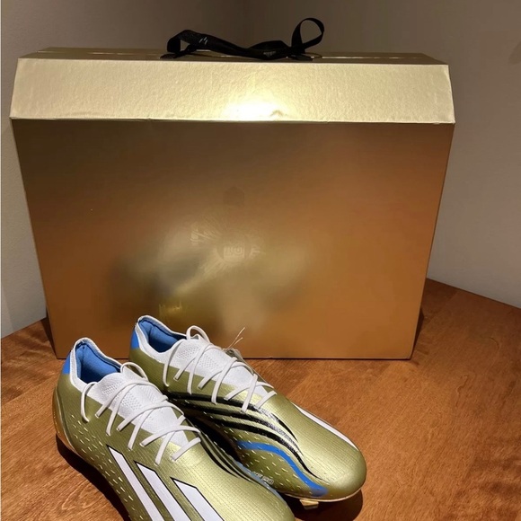 MESSI ADIDAS X SPEEDPORTAL LEYENDA.1 FG World Cup Cleats 2022 - Picture 8 of 9